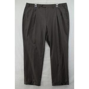 POLO RALPH LAUREN Dress Pants Mens 40X30 Pleated Chino Green Herringbone